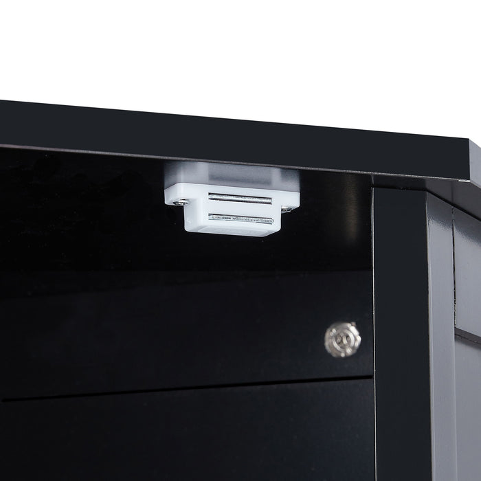 Bathroom Cabinet Triangle Corner Storage Cabinet With Adjustable Shelf Modern Style