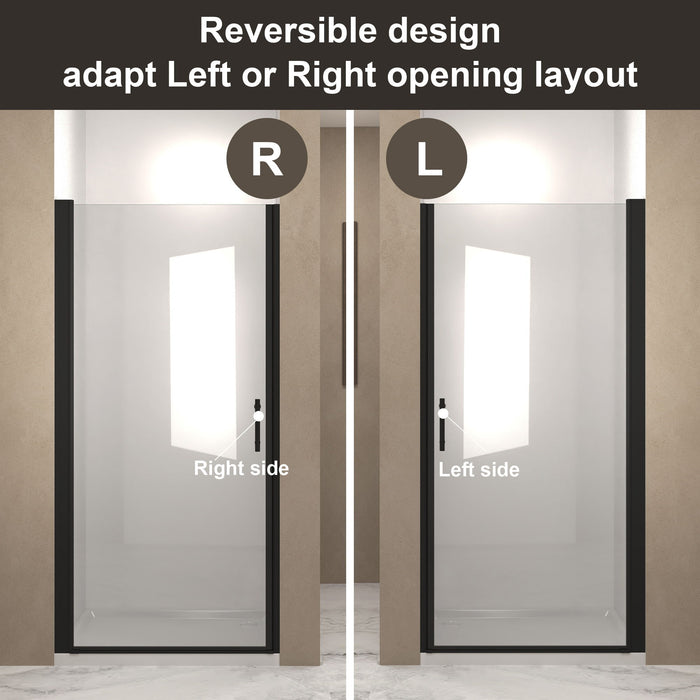 Shower Door With Glass And Explosion Proof Safety Film