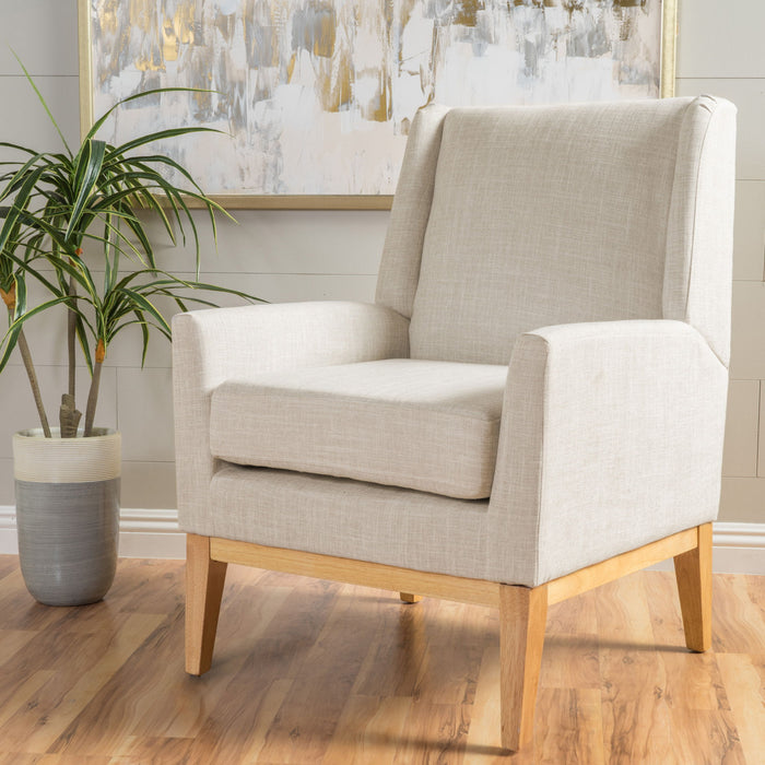 Modern Accent Chair With Padded Cushion Seat