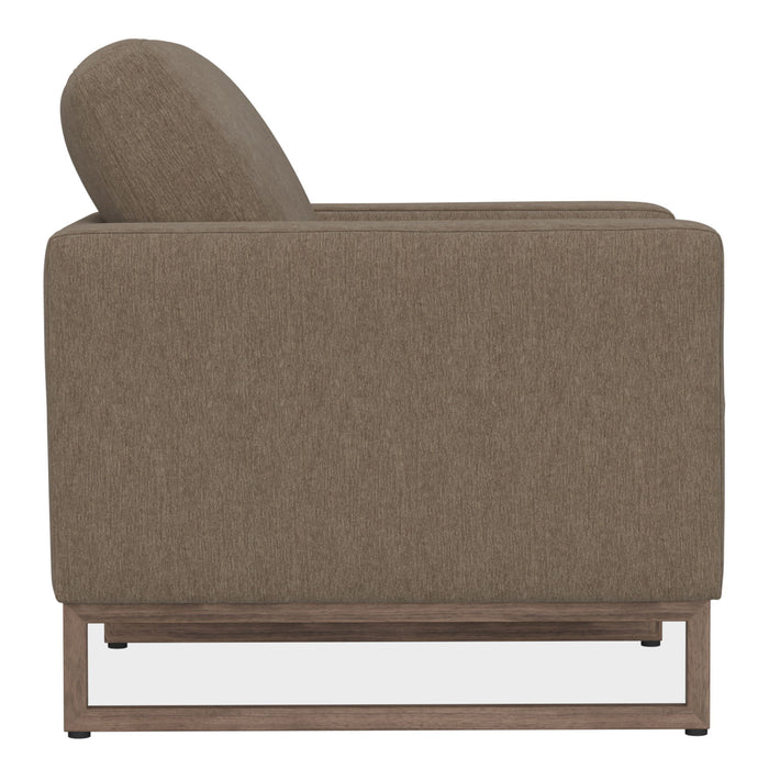 Accent Chair With Track Arm Design