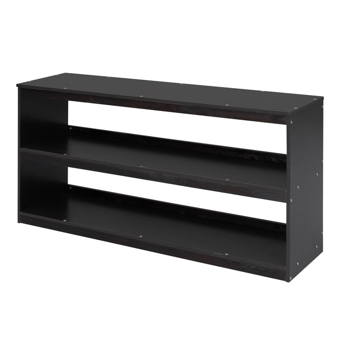 Loft Bed With Retractable Writing Desk And 3 Drawers With Storage Stairs And Shelves