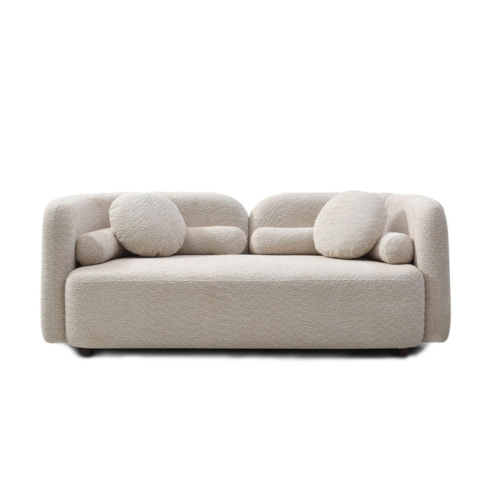 2 Seater Sofa Couch For Living Room - Light Beige