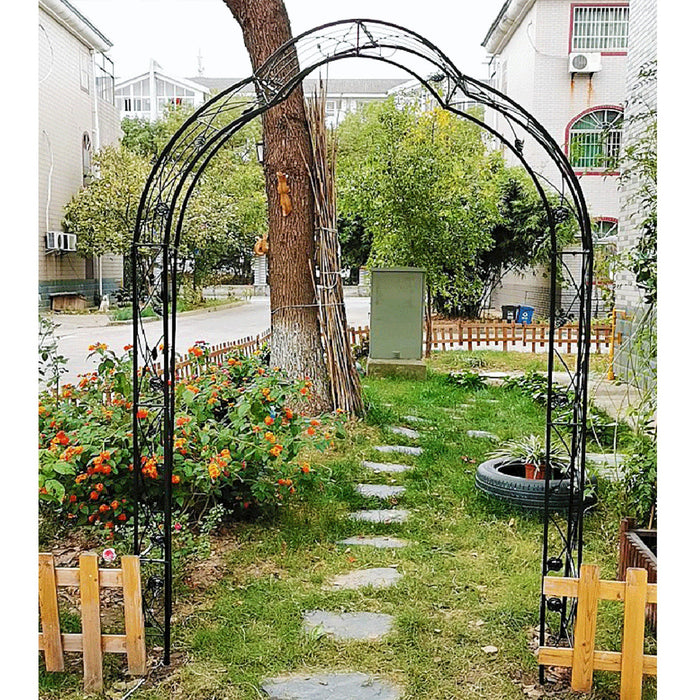 Metal Garden Arch Assemble Freely With 8 Styles Garden Arbor Trellis Climbing Plants Support Rose Arch