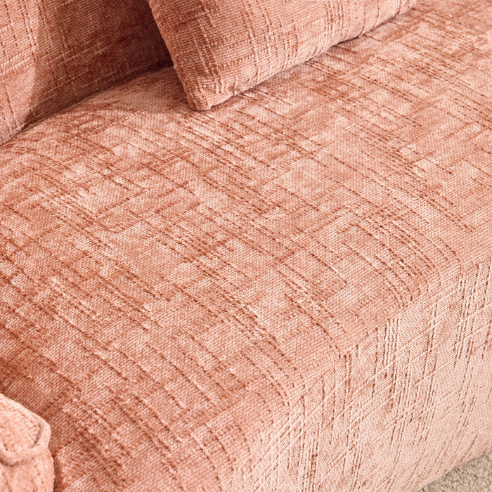 Curved Compressed Sofa, Nordic-Style Design For Living Room