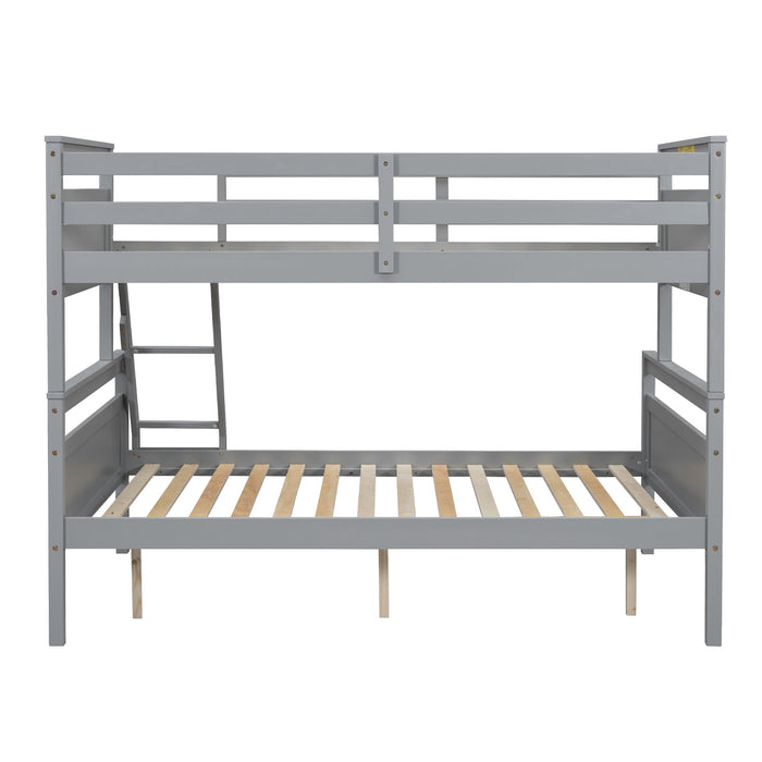 Bunk Bed With Ladder And Safety Guardrail