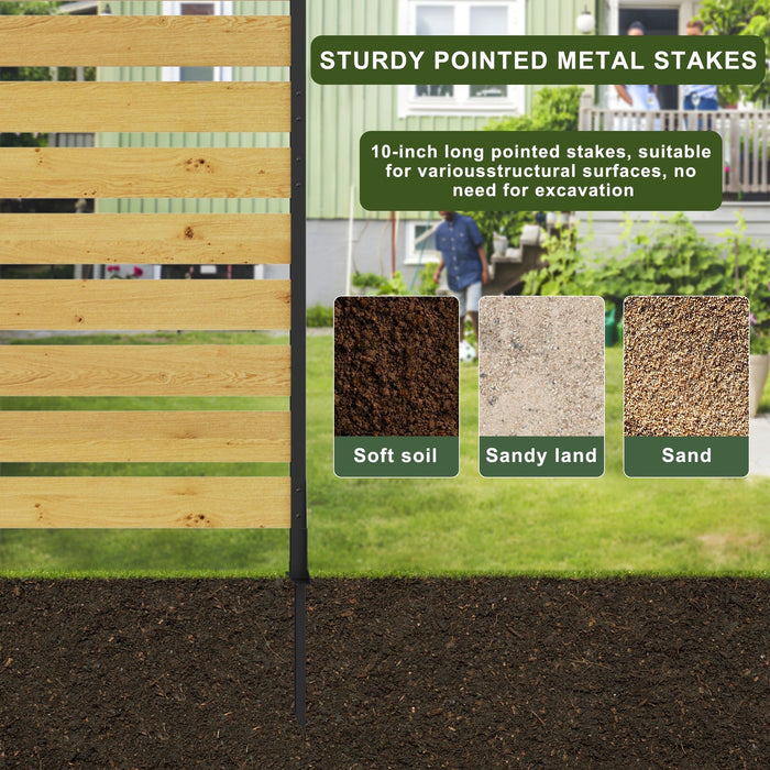 Outdoor Privacy Screen For Pool And Equipment Enclosures