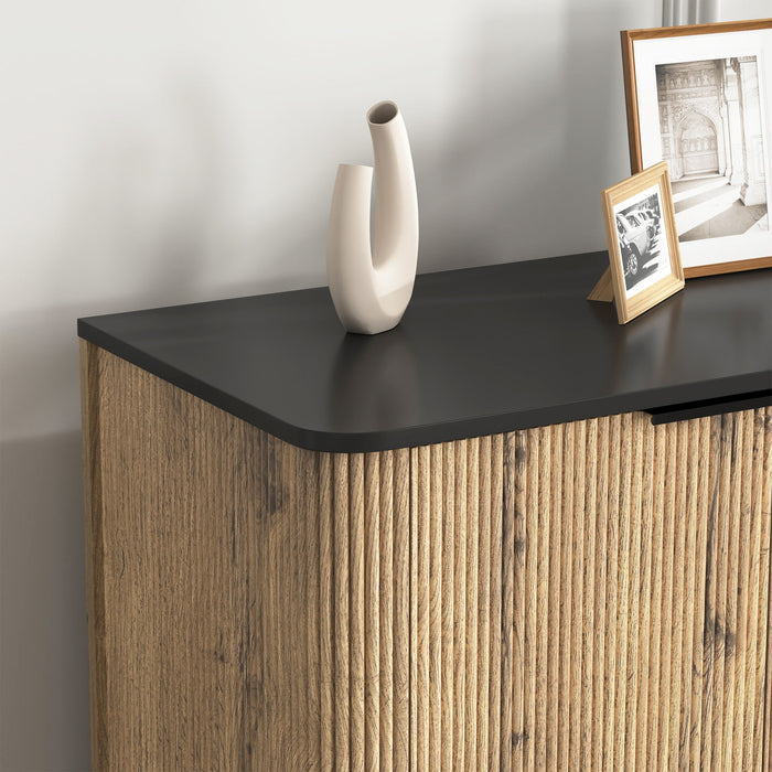 Multi Functional Sideboard, An Ideal Choice For TV And Tableware Storage In Modern Homes - Black