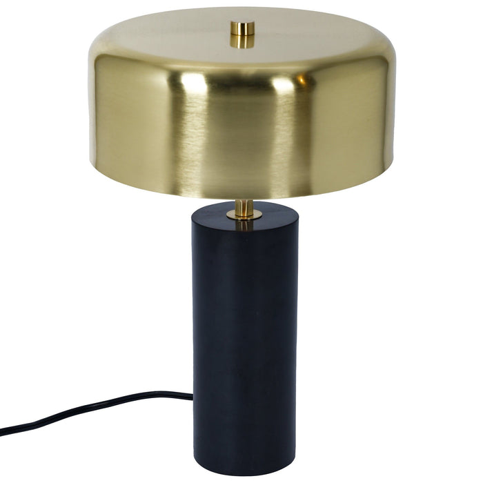Desk Lamp With Drum Shade - Black