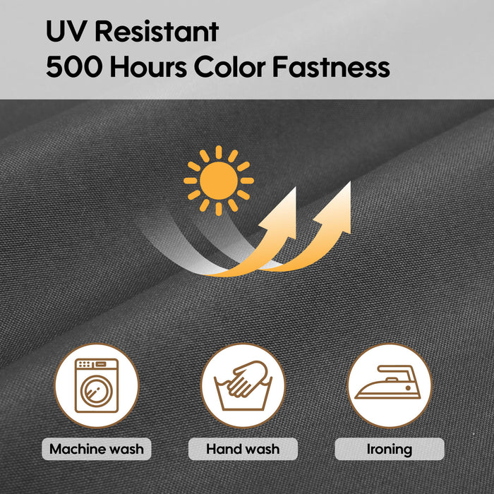 Cushion Covers For 7 Piece Wicker Sectional Sofa, 14 Pack Seat And Back Slipcovers With Zipper