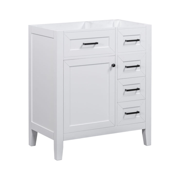 Modern Bathroom Vanity Base Only With Drawers, Freestanding Design