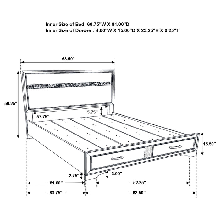 Orchid - Storage Panel Bed