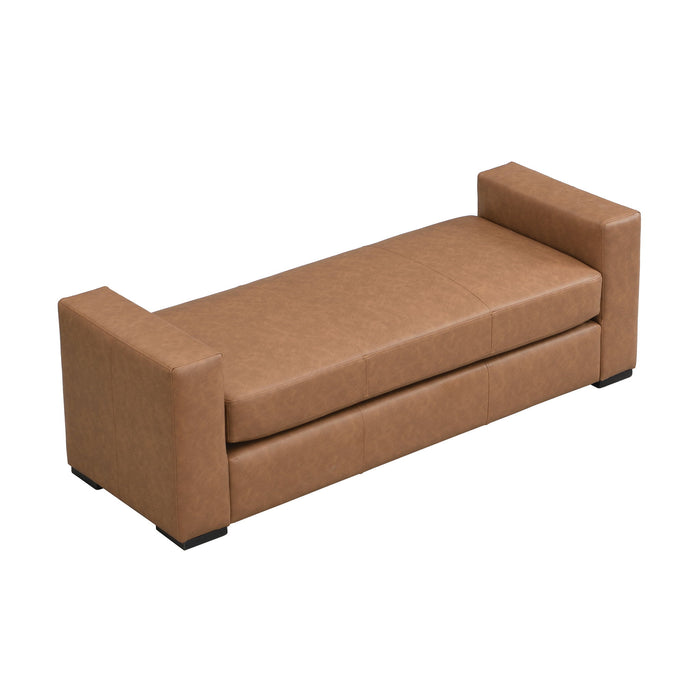 Ottoman With Unique Armrest Design For Living Spaces