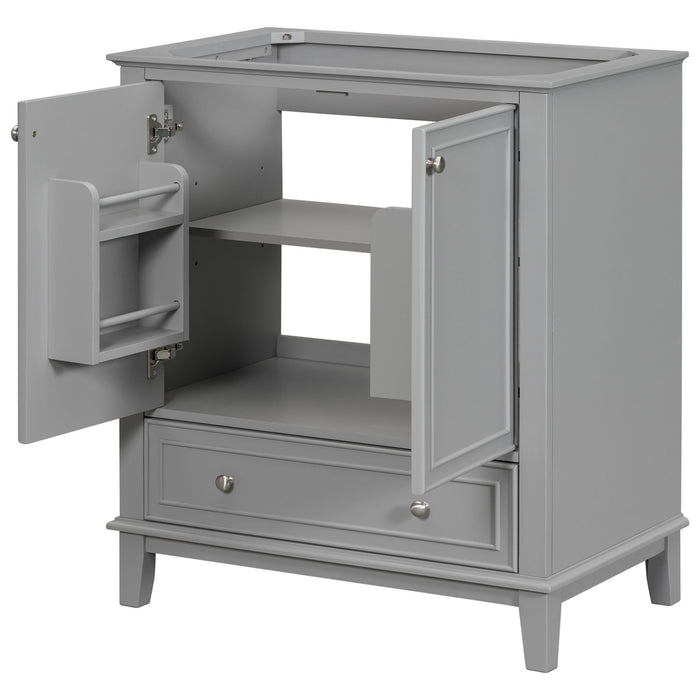 Modern Bathroom Vanity Base Only With Doors And Drawer