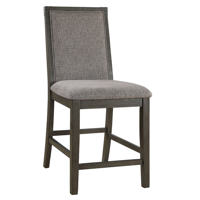 Upholstered Dining Chairs Counter Height (Set of 2) - Gray