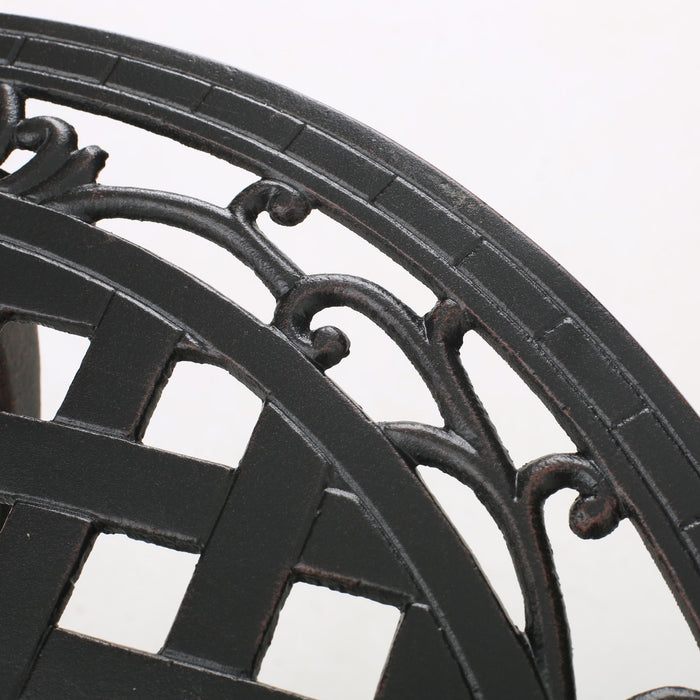 Bono Metal Bistro Set - Black