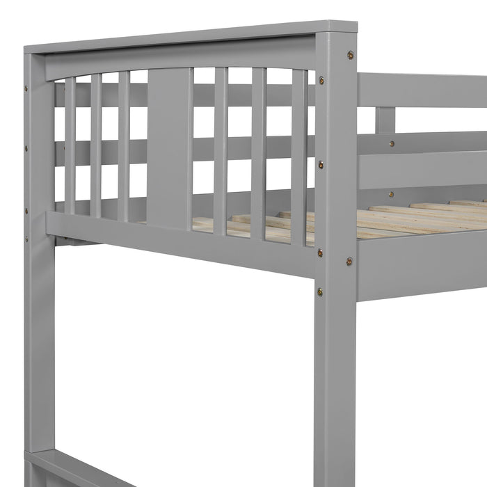 Solid Construction Bunk Bed & Ladder