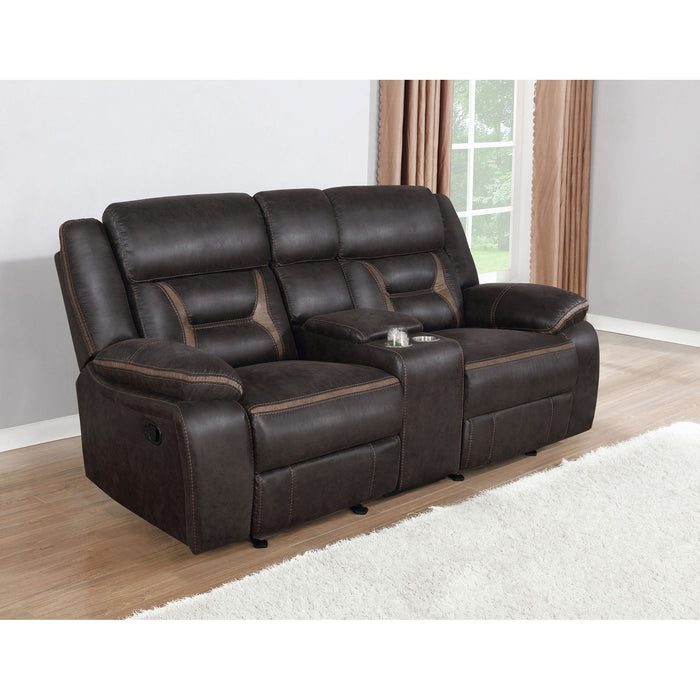 Brazelton - Glider Loveseat With Console