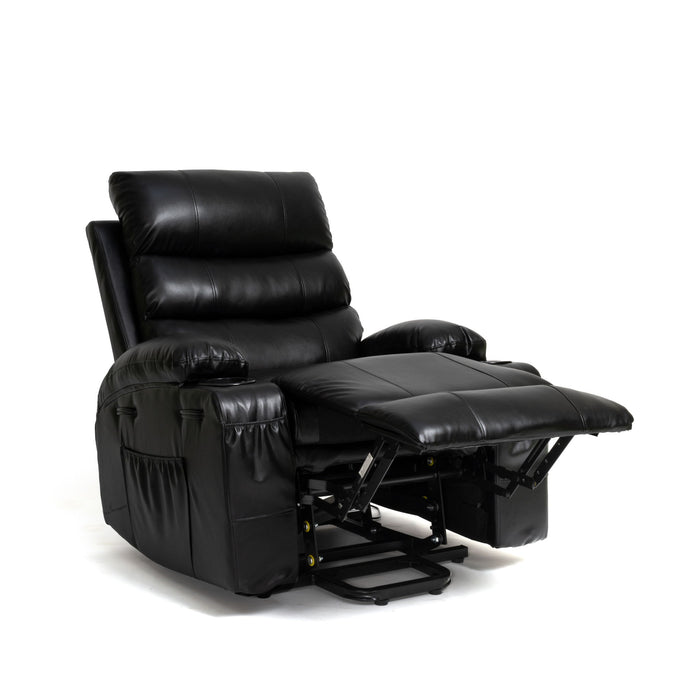Large Size Electric Power Lift Recliner Chair Sofa With 8 Point Vibration Massage And Lumbar Heat