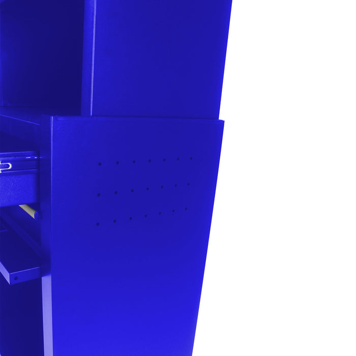 6 Drawer Lockable Tool Cabinet On Wheels, Steel Rolling Tool Chest With Detachable Toolbox