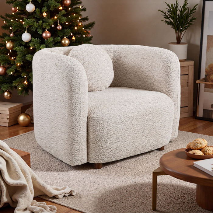 Japandi Style Accent Square Chair