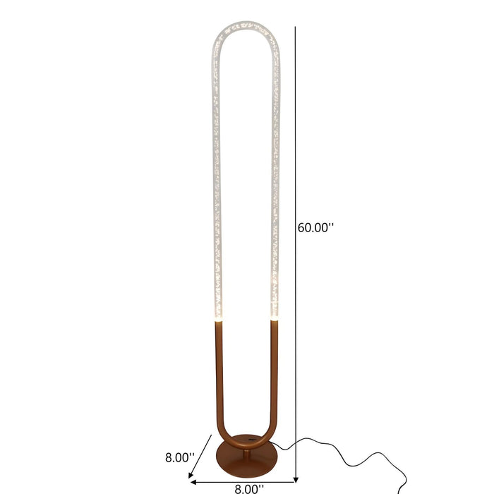 Zeon - LED Floor Lamp, 110 - 120V - Bronze