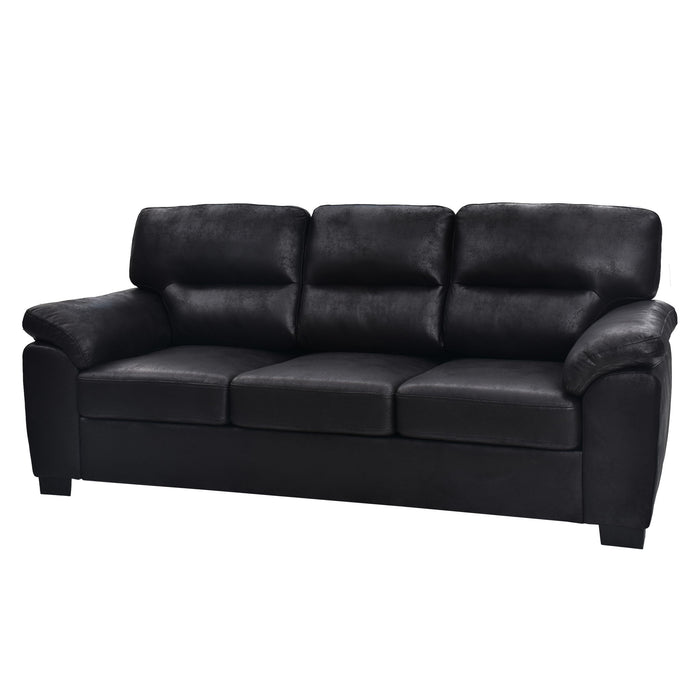 3 Seater Sofa With Padded Armrests And Triangular Leg