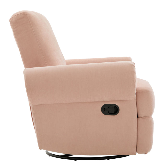 Manual Swivel Recliner Rocker Chair With Adjustable Backrest