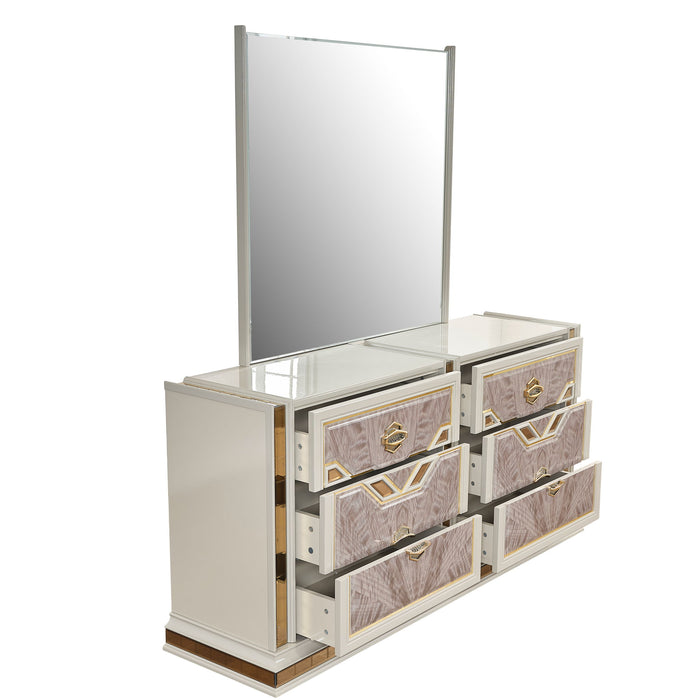 Omari - 6 Drawer Dresser - Beige
