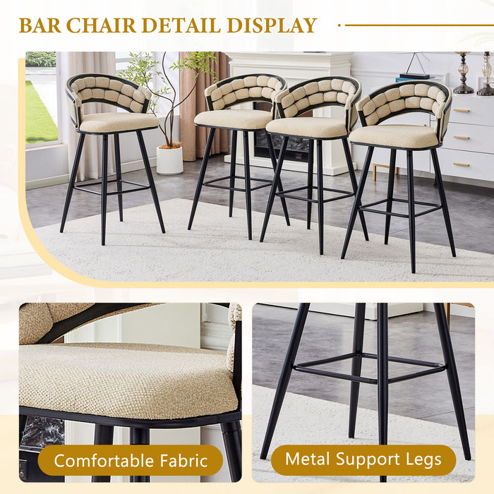 Bar Stools, Kitchen Island Counter Height Stools (Set of 2)