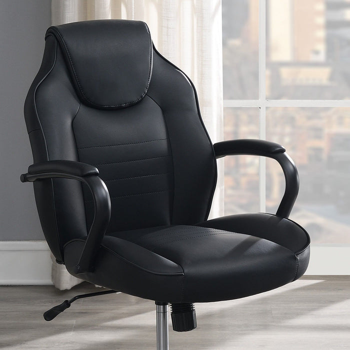 Gaming And Office Chair With Padded Arms, Adjustable Height