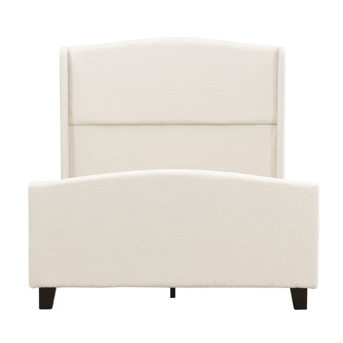 Platform Bed Frame With Tall Headboard And High Footboard