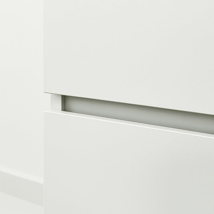 Elise - Modular Wood Closet System With Mirror For Custom Storage Solutions - White