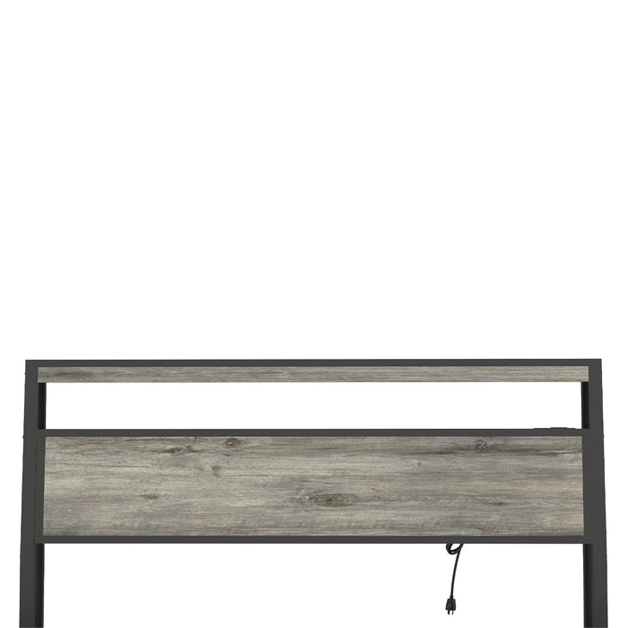 Bed Frame With RGB LED Light And Charging Station