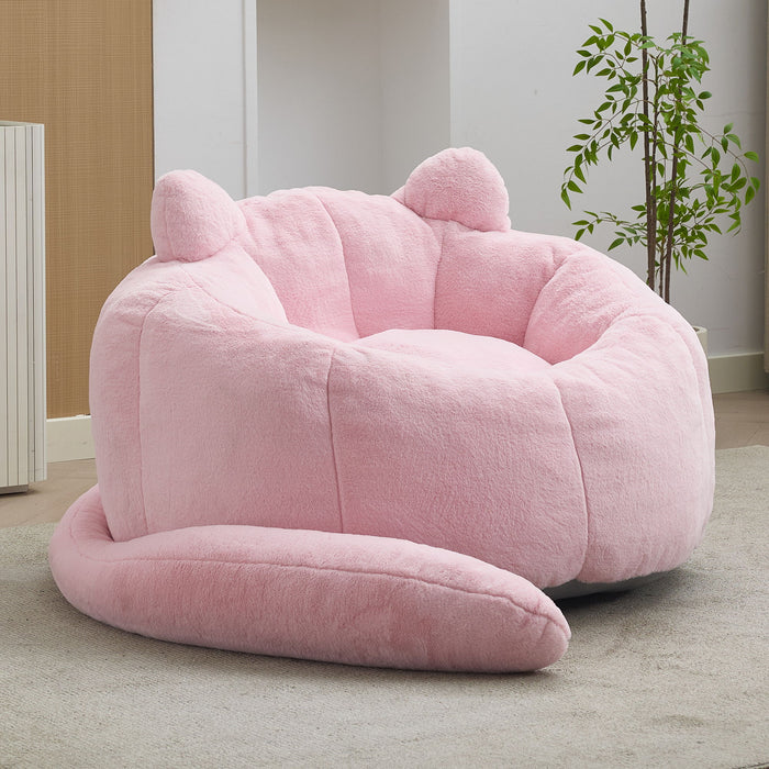 Cat Shaped Bean Bag Sofa With Long Tail