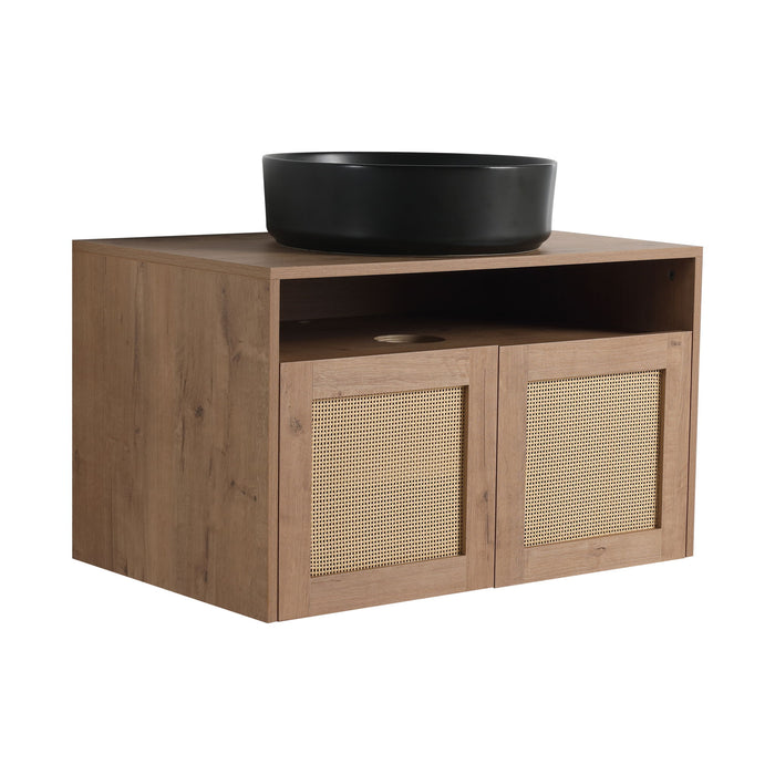 Bathroom Vanity & Art Sink, 2 Soft Close Doors, Float Mounting Design