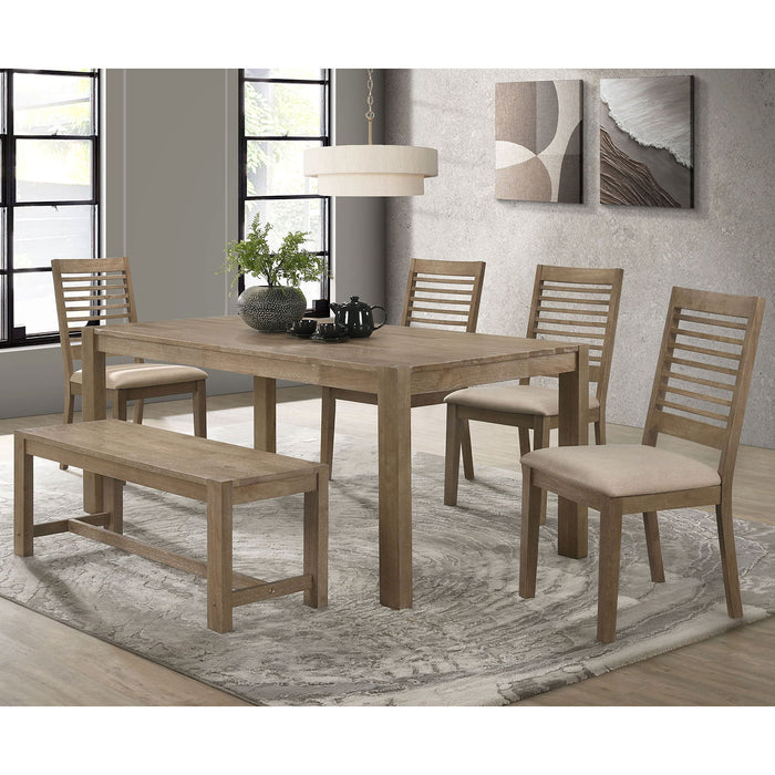 Umbarger - Dining Table - Brown Antique White