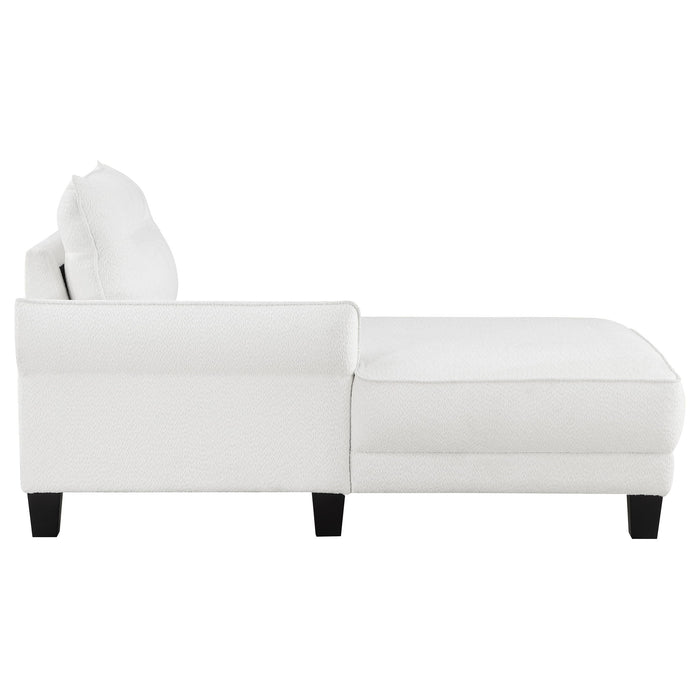 Granholm - Upholstered Curved Arm Sectional Sofa - White