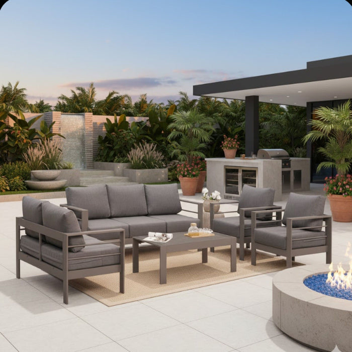 Outdoor Patio Set, All-Weather & Thick Cushions