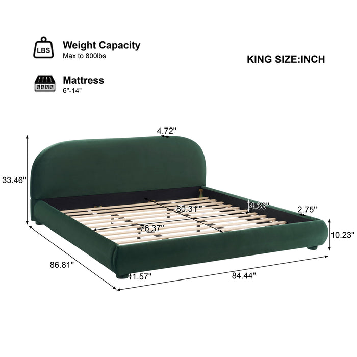Simple Modern Bedroom Double Upholstered Bed