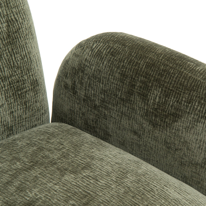 360° Swivel Accent Chair For Living Room - Olive Green
