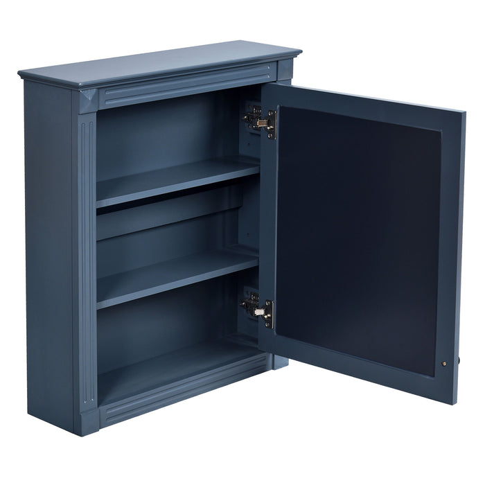 Wall Mounted Bathroom Storage Cabinet With Mirror, Medicine Cabinet With Height Adjustable Shelf