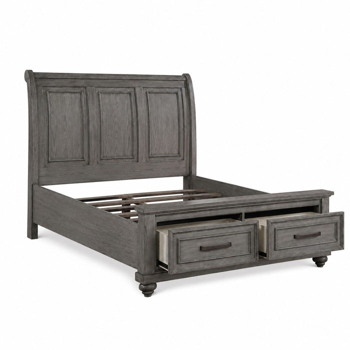3 Piece Bedroom Set, Bed With 2 Nightstands