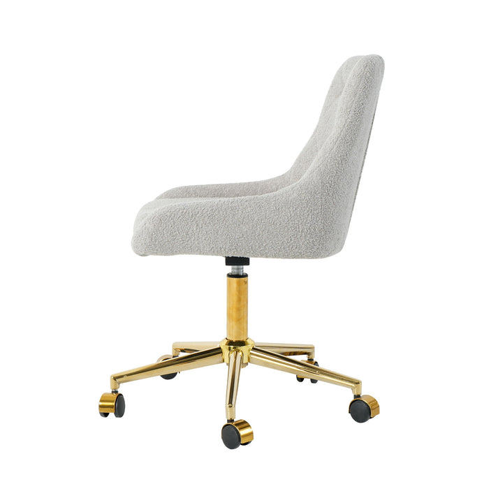 Modern Teddy Velvet Fabric Chair With Gold Plated 5 Claw Legs