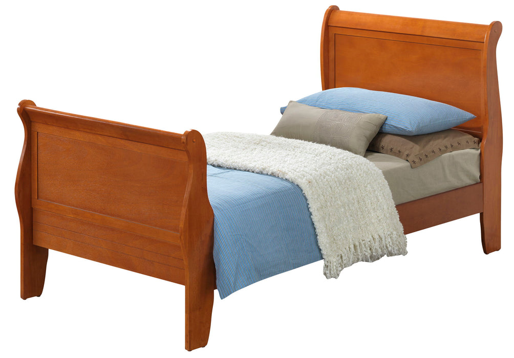 Louis Phillipe - Panel Sleigh Bed