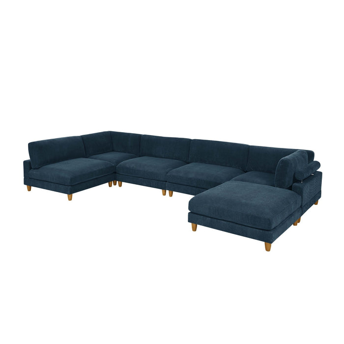 Modern Modular Sectional With Adjustable Back Support