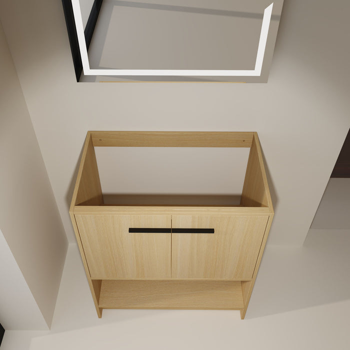Modern Freestanding Bathroom Vanity With 2 Doors