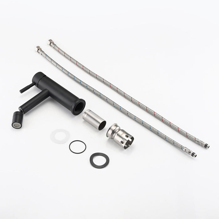 2 Mode Bathroom Faucet With 360 Degree Rotating Aerator For Sink