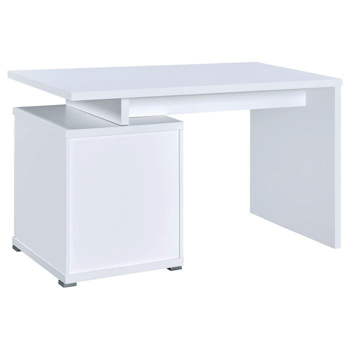 Contemporary Sleek Office Desk With 2 Drawers