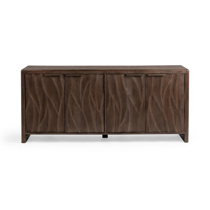 Braxton - 4 Door Cabinet - Tundra Brown