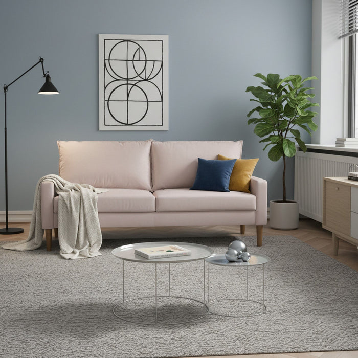 Upholstered Sofa, 3 Seater Couch For Living Room
